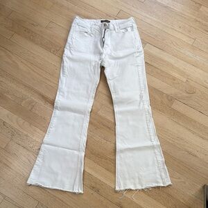 Sans Souci White Flare Wide Leg Jeans - NWOT